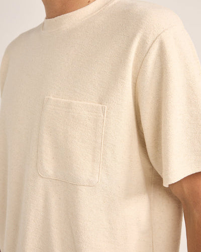 Vintage Terry SS T-Shirt in Natural