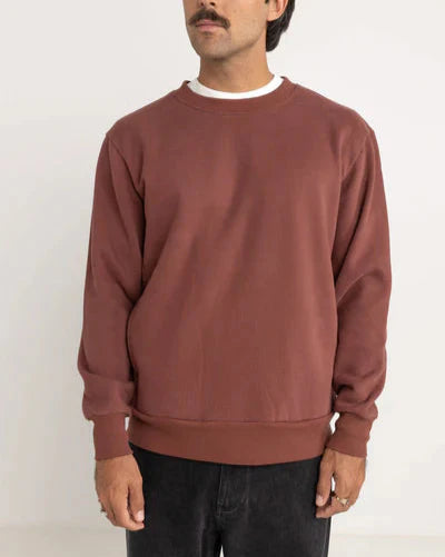 Classic Fleece Crew in Merlot