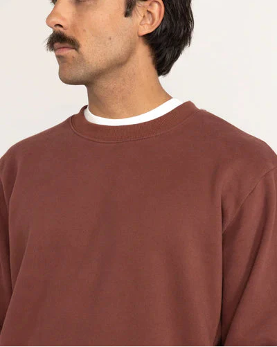 Classic Fleece Crew in Merlot