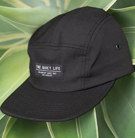 Foundation 5 Panel Hat in Black