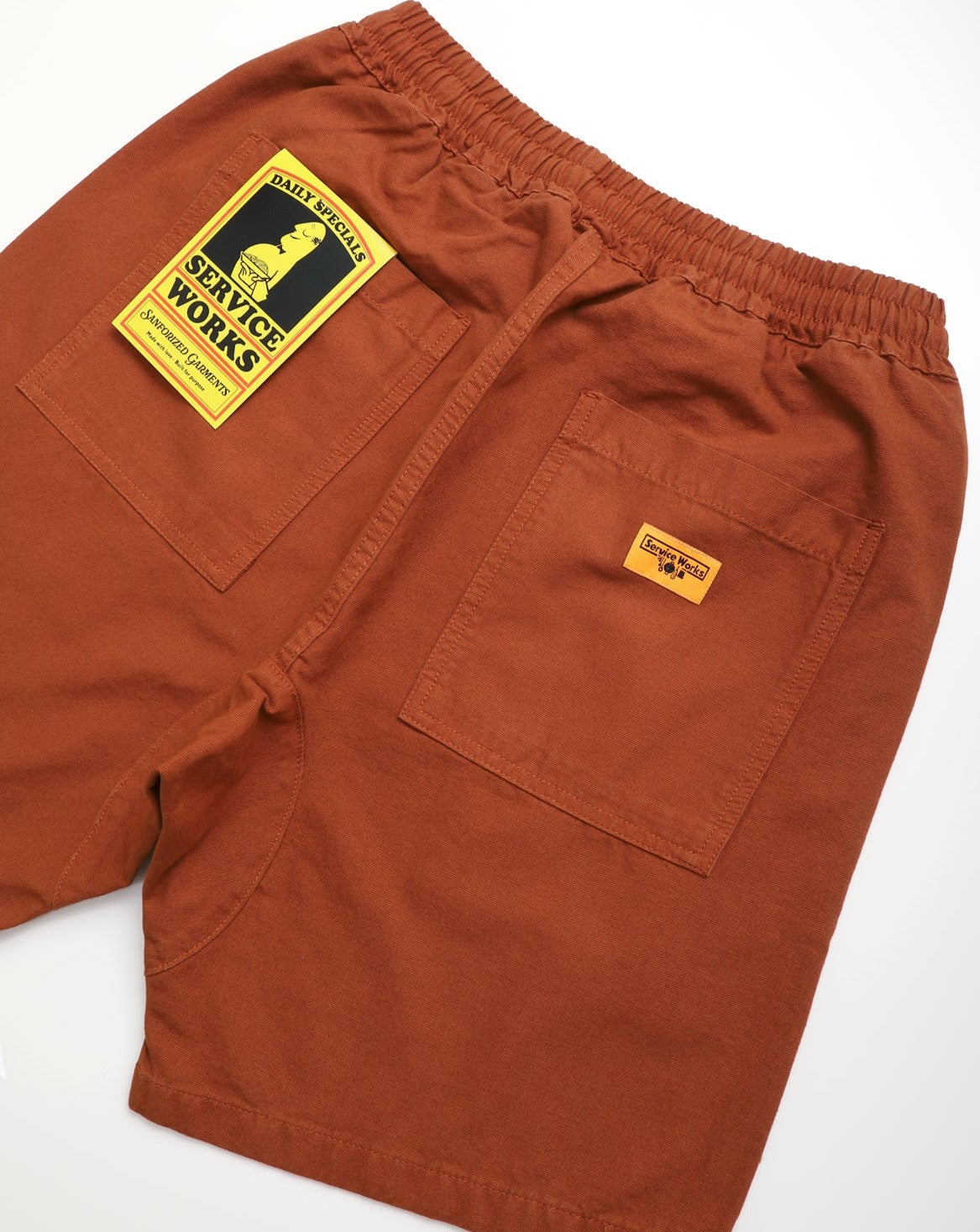 Canvas Chef Shorts in Terracotta