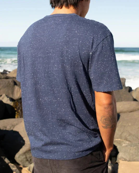 Cosmos Tee in Navy Indigo