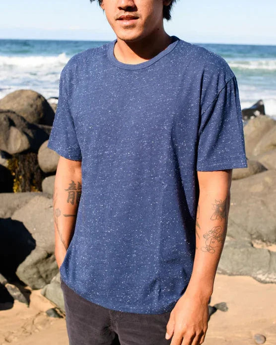 Cosmos Tee in Navy Indigo