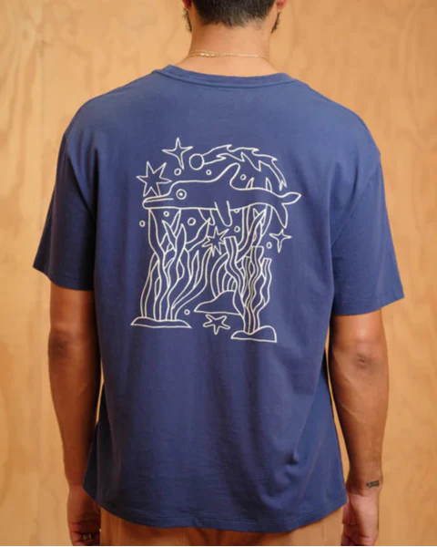 New Dolphin Energy Tee in Navy Indigo