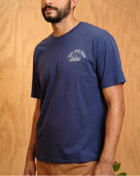 New Dolphin Energy Tee in Navy Indigo