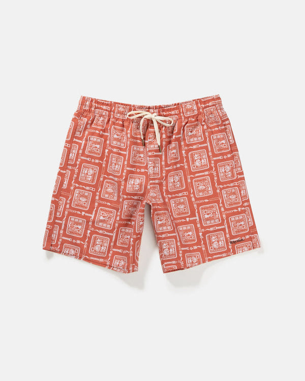 Stamp Beach Short in Spice