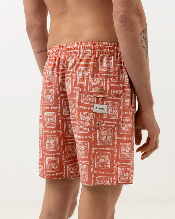Stamp Beach Short in Spice